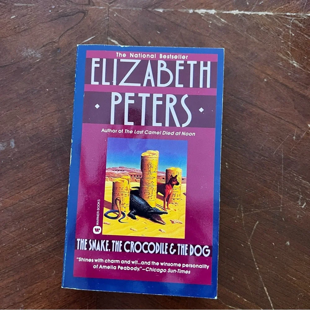 3 for $15: Set of four Elizabeth Peters paperback books with case - Picture 5 of 6